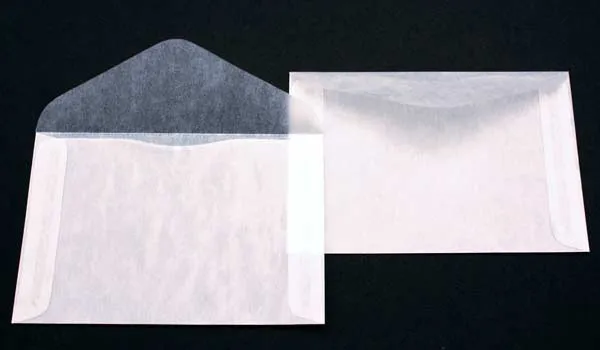 Pergamentpapier Umschläge 12.5x8.5cm (100 Stück) [G18]