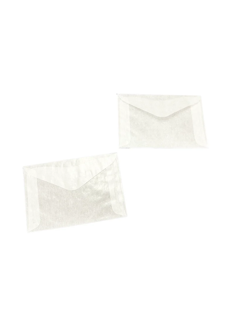 Pergamentpapier Umschläge 12.5x8.5cm (100 Stück) [G18]