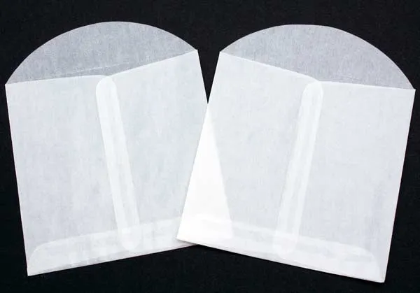 Pergamentpapier Umschläge 10x10cm (100 Stück) [G13]