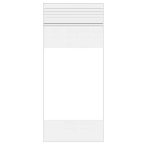 Druckverschlussbeutel mit Schreibfeld 10x20,5cm PE 50 Mikron (100 Stück) [2WE48]