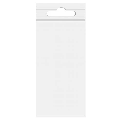 Druckverschlussbeutel mit Euroloch 10x20.5 Transparent PP 50 Mikron (100 Stück) [ZE48]