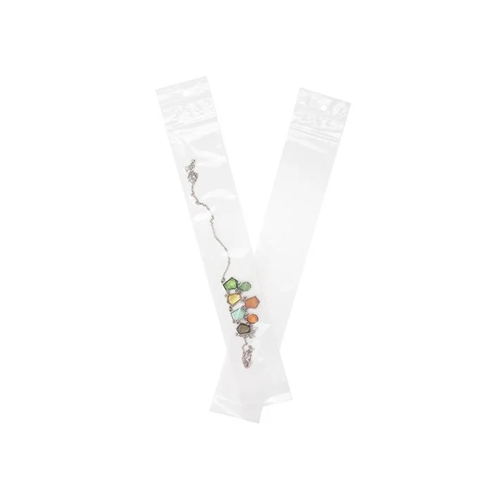 Druckverschlussbeutel mit Euroloch 5x30.5cm Transparent PP 50 Mikron (100 Stück) [ZR212]