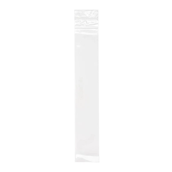 Druckverschlussbeutel mit Euroloch 5x30.5cm Transparent PP 50 Mikron (100 Stück) [ZR212]