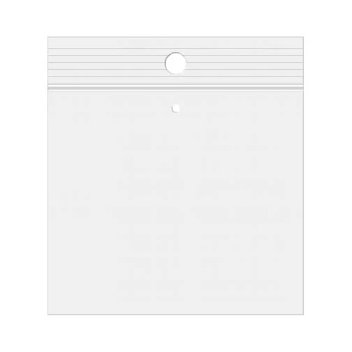 Druckverschlussbeutel mit Euroloch 33x33cm Transparent PP 50 Mikron (100 Stück) [ZR1313V]