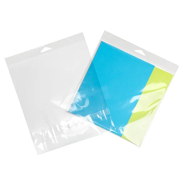 Headerbeutel Transparent 21.4x21cm mit Schutzverschluss (100 Stück) [HB88PC]