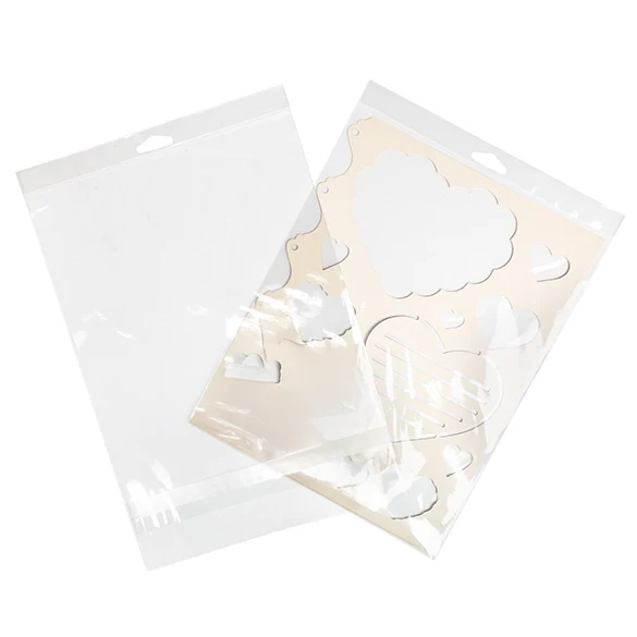 Headerbeutel Transparent 22.1x28.1cm mit Schutzverschluss (100 Stück) [HB811SPC]