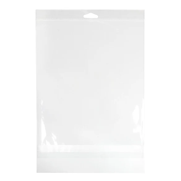 Headerbeutel Transparent 22.1x28.1cm mit Schutzverschluss (100 Stück) [HB811SPC]