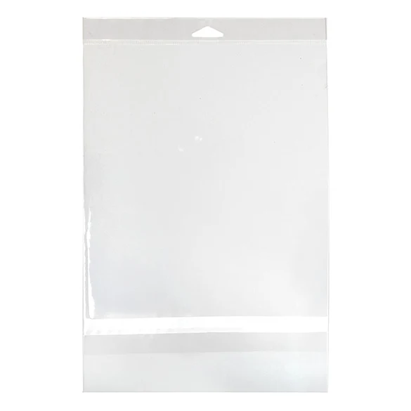 Headerbeutel Transparent 22.7x28.3cm mit Schutzverschluss (100 Stück) [HB811PC]