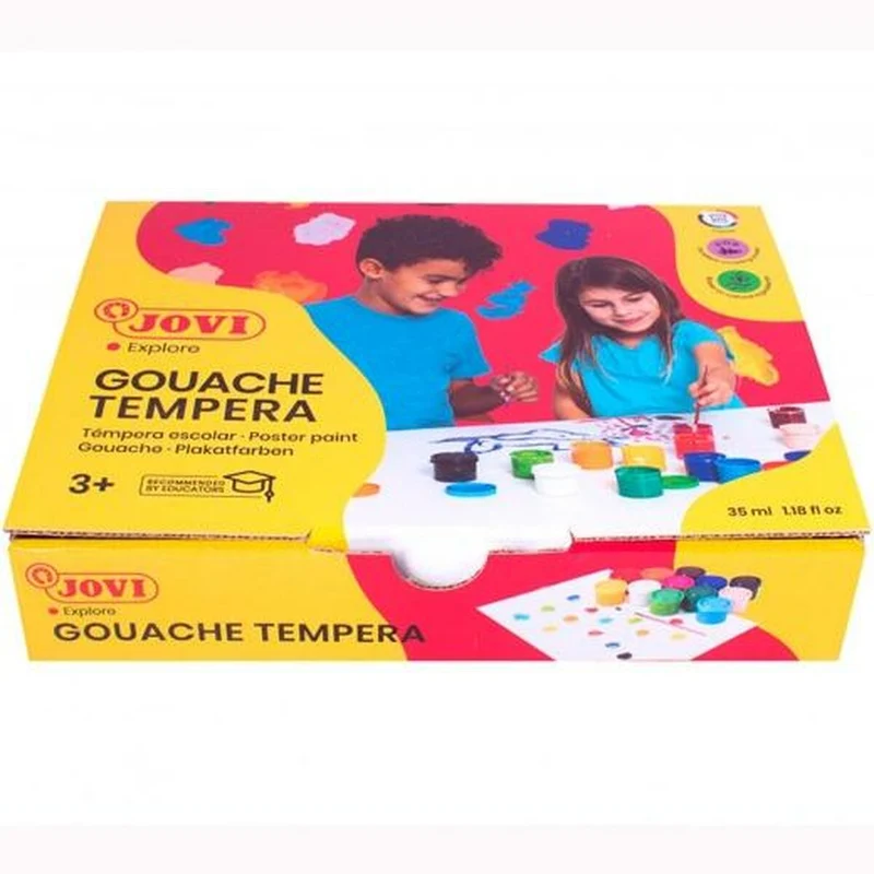 Tempera Jovi Multicolour (12 Pieces) (6 Units)