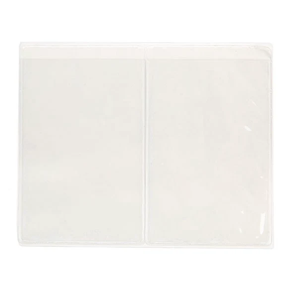 Vinyl Visitekartenhülle 5.9x8.9cm Selbstklebende Hinterseite (10 Stück) [VINBUS3]