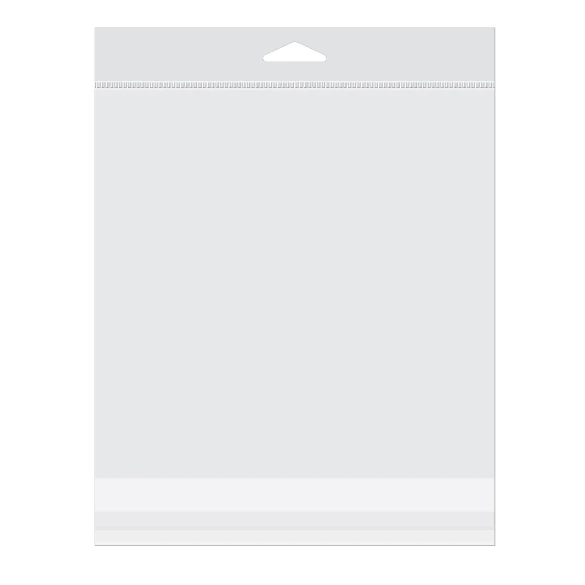 Headerbeutel Transparent 18.9x18.4cm Wiederverschließbar (100 Stück) [HB77]