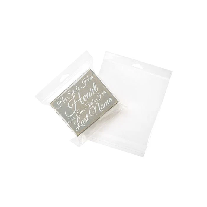 Headerbeutel Transparent 17x16.7cm Wiederverschließbar (100 Stück) [HB6X6M]