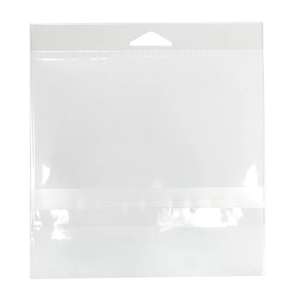 Headerbeutel Transparent 15.9x11.4cm mit Schutzverschluss (100 Stück) [HB46PC]
