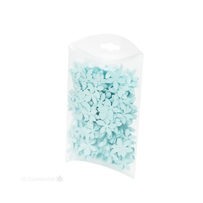 Kissenschachteln Frostweiß 12.7x3.8x19.1cm mit Aufhängeloch (25 Stück) [PBF108]