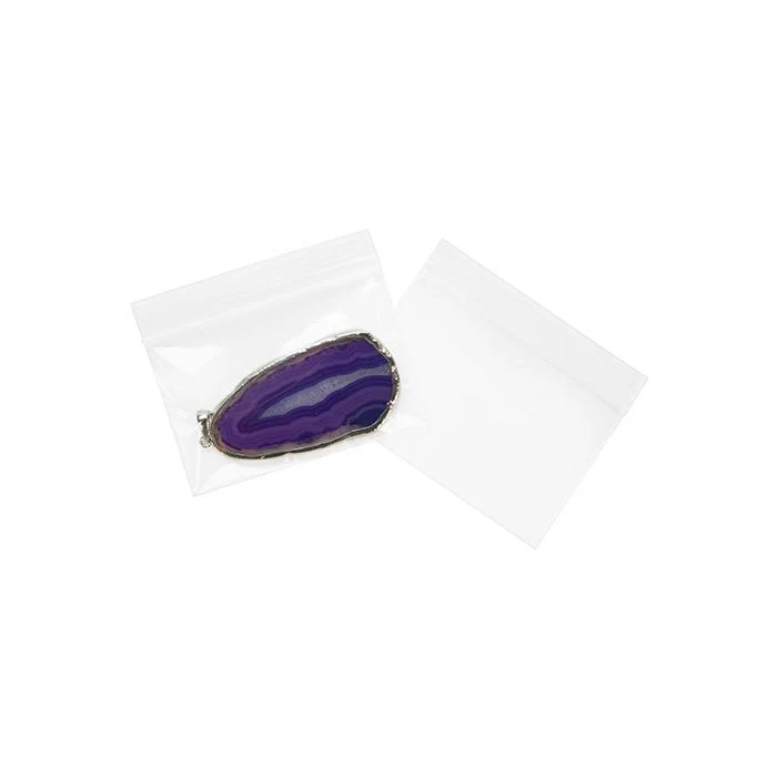 Druckverschlussbeutel 7.5x5cm Transparent PP 50 Mikron (100 Stück) [ZC32]