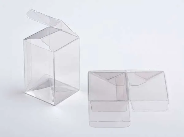Klarsichtschachteln 10.2x10.2x15.2cm mit Automatikboden (25 Stück) [PLB138]