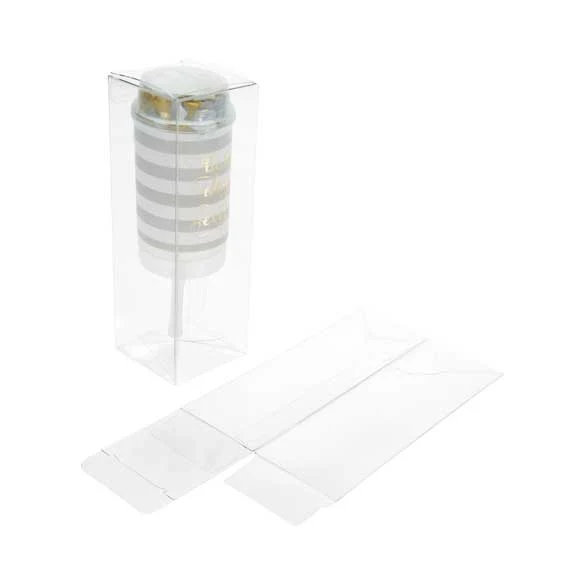 Klarsichtschachteln 5.1x5.1x15.2cm mit Automatikboden (25 Stück) [PLB137]