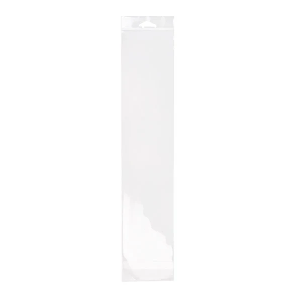 Headerbeutel Transparent 8.9x39.4cm Wiederverschließbar (100 Stück) [HB315]