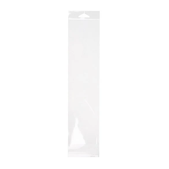 Headerbeutel Transparent 8.3x33.3cm Wiederverschließbar (100 Stück) [HB313S]