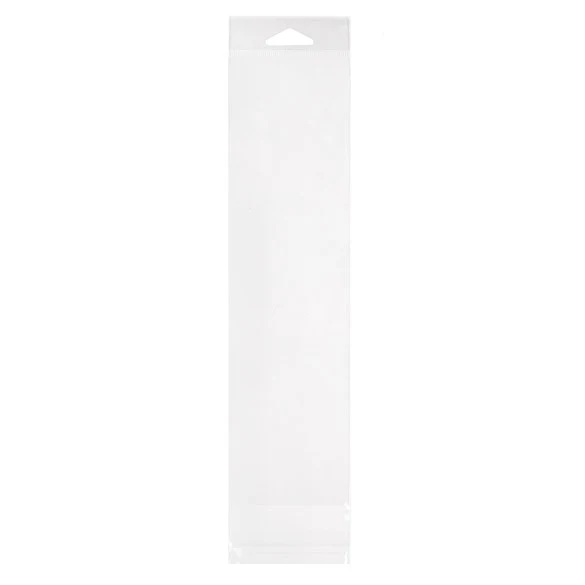 Headerbeutel Transparent 7.6x28.3cm Wiederverschließbar (100 Stück) [HB311]