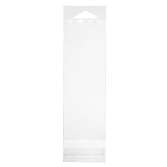 Headerbeutel Transparent 5.7x15.6cm Wiederverschließbar (100 Stück) [HB2X6S]