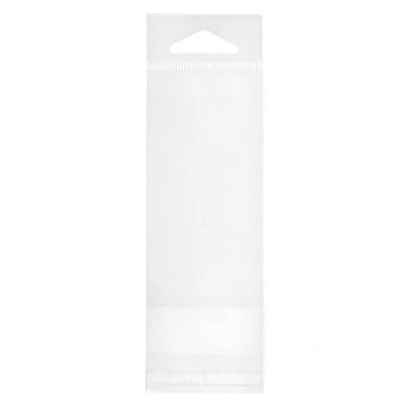 Headerbeutel Transparent 5.1x10.2cm Wiederverschließbar (100 Stück) [HB2X4E]