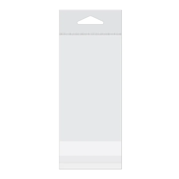 Headerbeutel Transparent 7x12.1cm Wiederverschließbar (100 Stück) [HB2X4]