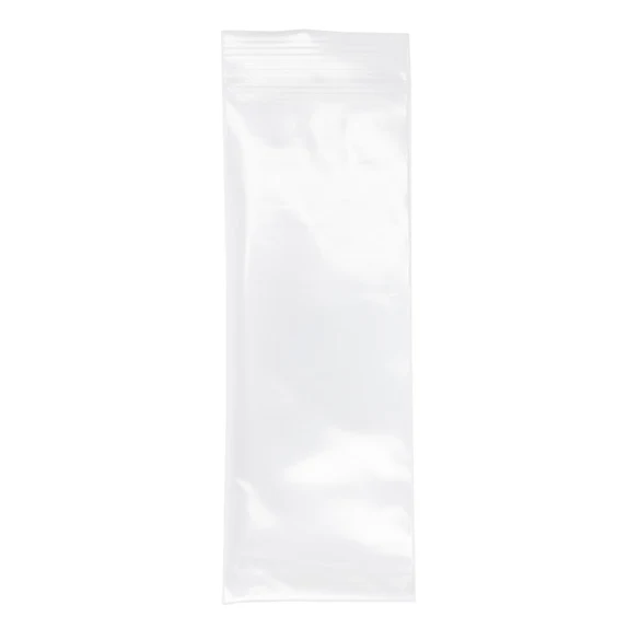 Druckverschlussbeutel Transparent 7.5x20.5cm PE 100 Mikron (100 Stück) [4PE38]