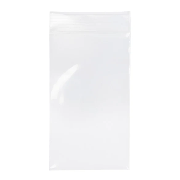 Druckverschlussbeutel Transparent 7.5x12.5cm PE 100 Mikron (100 Stück) [4PE35]