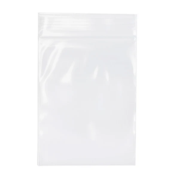 Druckverschlussbeutel Transparent 7.5x10cm PE 100 Mikron (100 Stück) [4PE34]