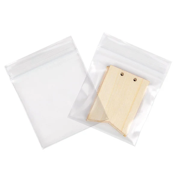 Druckverschlussbeutel Transparent 7.5x7.5cm PE 100 Mikron (100 Stück) [4PE33]