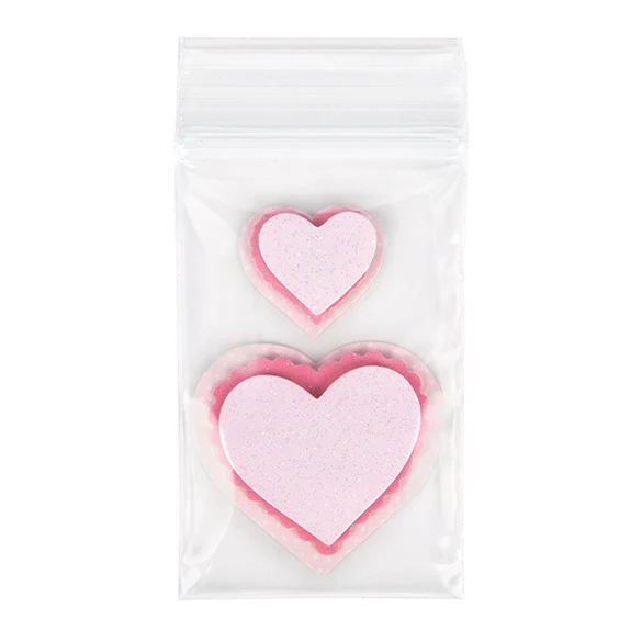 Druckverschlussbeutel Transparent 5x7.5cm PE 100 Mikron (100 Stück) [4PE23]