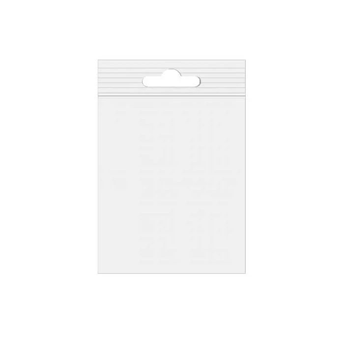 Druckverschlussbeutel mit Euroloch 15x20.5cm Transparent PP 50 Mikron (100 Stück) [ZE68]