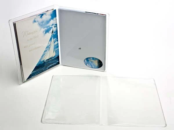 Vinyl Hüllen "Brieftasche Stil" 19,4x29,5cm (100 Stück) [VINA7]