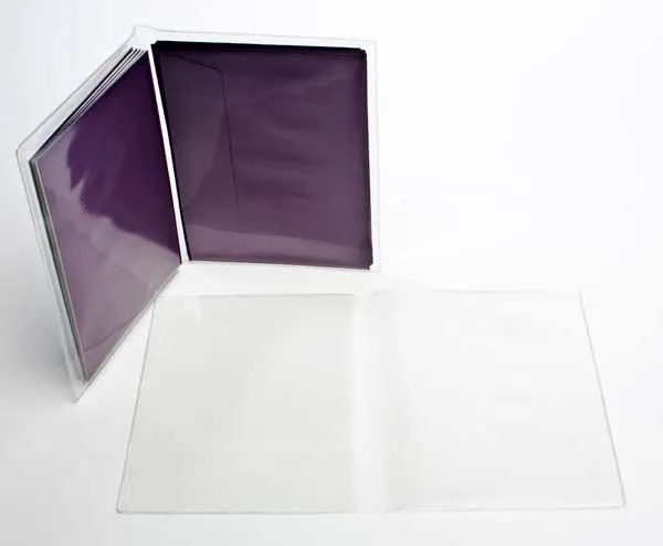Vinyl Hüllen Brieftasche Stil 17.5x27cm (100 Stück) [VINA6]
