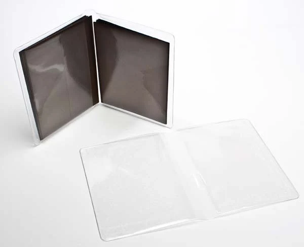 Vinyl Hüllen "Brieftasche Stil" 15,6x25,1cm (100 Stück) [VINA2]