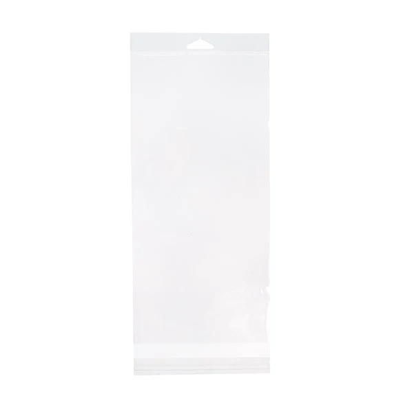 Headerbeutel Transparent 15.2x31.8cm Wiederverschließbar (100 Stück) [HB612]