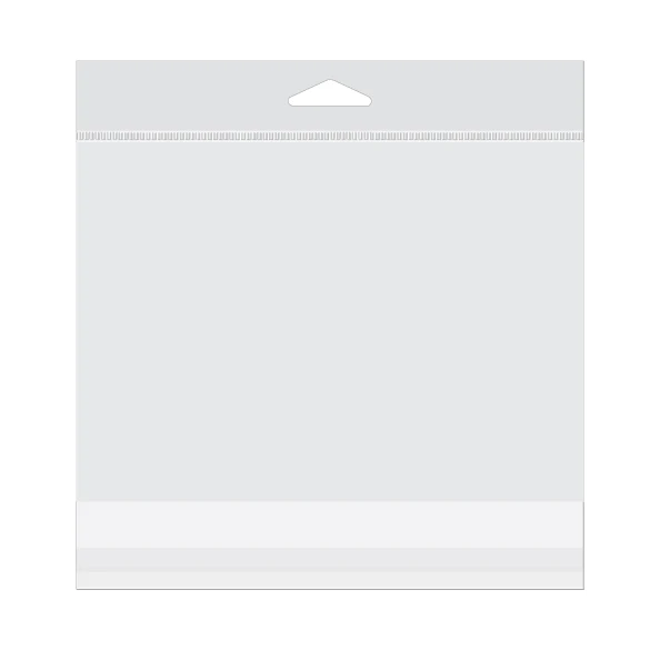 Headerbeutel Transparent 18.4x12.7cm Wiederverschließbar (100 Stück) [HB5S]