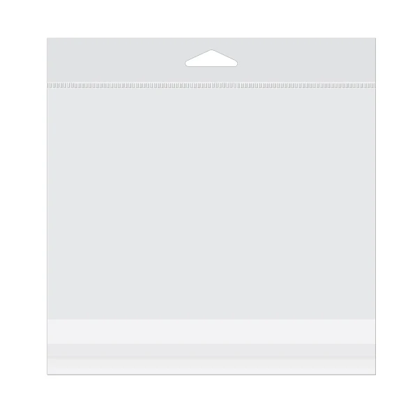 Headerbeutel Transparent 18.9x13.3cm Wiederverschließbar (100 Stück) [HB5]