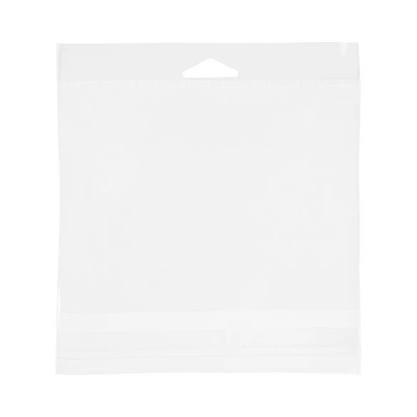 Headerbeutel Transparent 15.9x11.4cm Wiederverschließbar (100 Stück) [HB46]