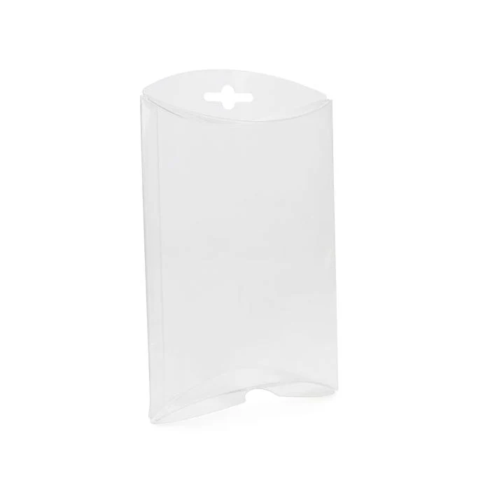 Kissenschachteln Transparent 12.7x3.2x17.8cm mit Aufhängeloch (25 Stück) [PB78]