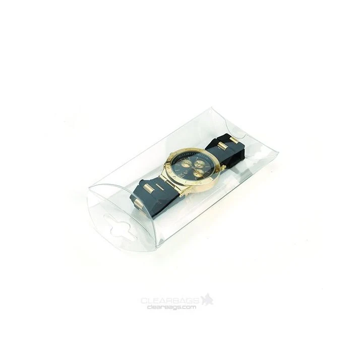 Kissenschachteln Transparent 10.2x2.9x15.2cm mit Aufhängeloch (25 Stück) [PB77]