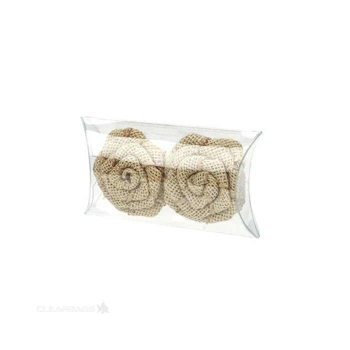Kissenschachteln Transparent 7.6x2.5x12.7cm (25 Stück) [PB76NH]