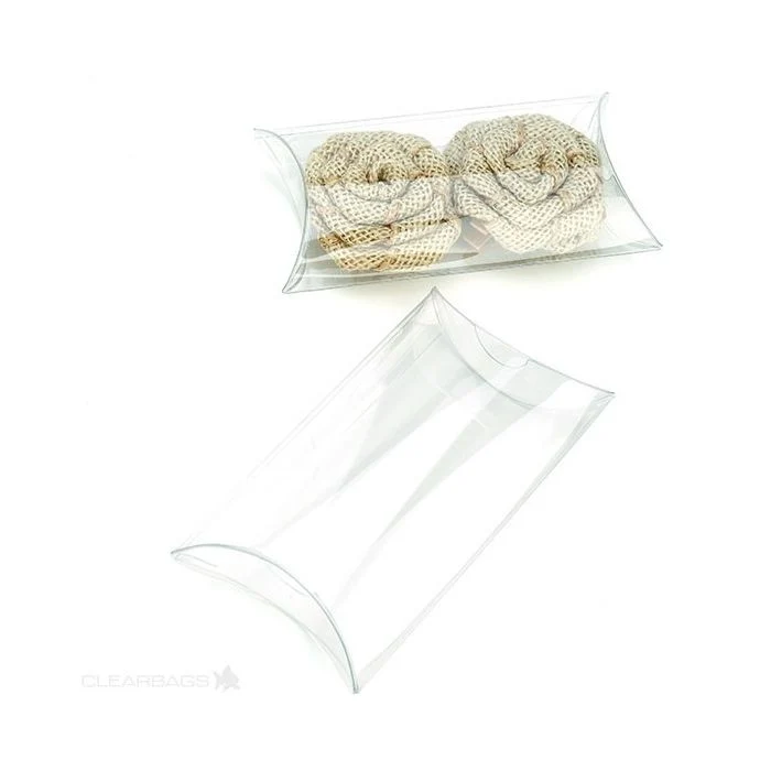Kissenschachteln Transparent 7.6x2.5x12.7cm (25 Stück) [PB76NH]
