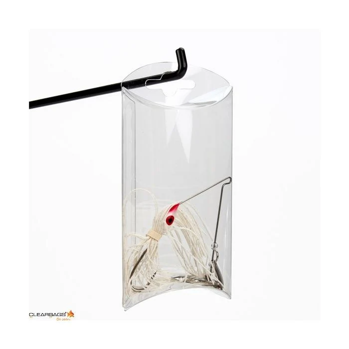 Kissenschachteln Transparent 7.6x2.5x12.7cm mit Aufhängeloch (25 Stück) [PB76]