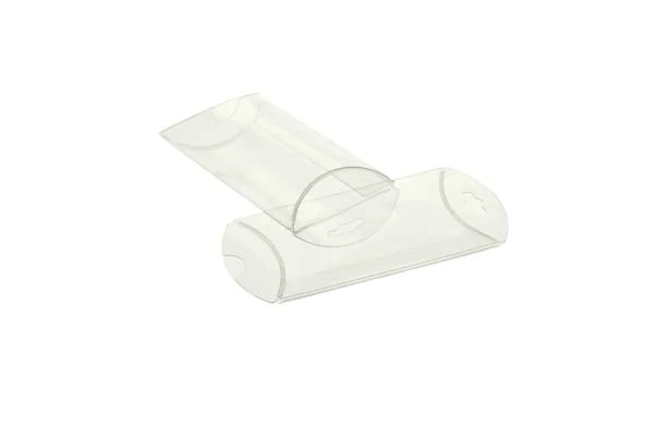 Kissenschachteln Transparent 5.1x1.9x7.6cm mit Aufhängeloch (25 Stück) [PB75]
