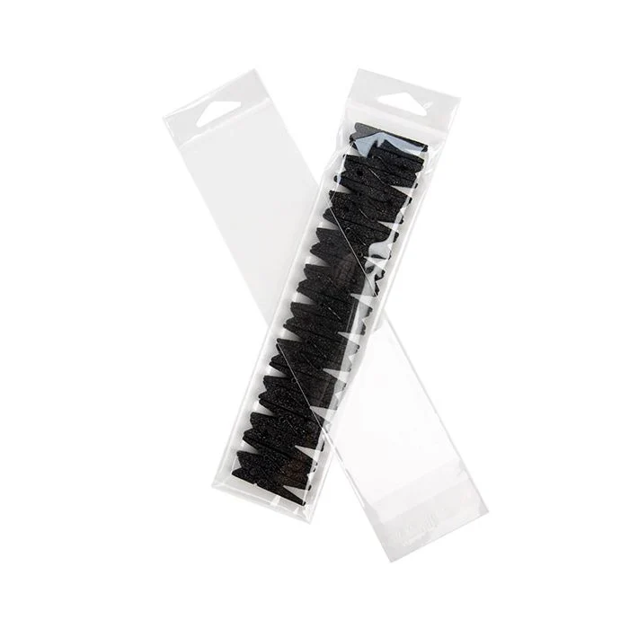 Headerbeutel Transparent 6.2x23.3cm Wiederverschließbar (100 Stück) [HB29]