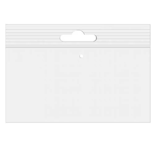 Druckverschlussbeutel mit Euroloch 15x10cm Kristallklar PP 50 Mikron mit Luftloch (100 Stück) [ZE64V]