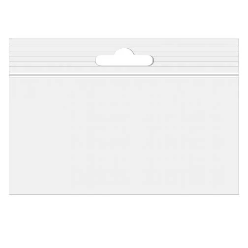 Druckverschlussbeutel mit Euroloch 15x10cm Transparent PP 50 Mikron (100 Stück) [ZE64]