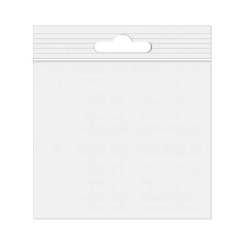 Druckverschlussbeutel mit Euroloch 10x10cm Kristallklar PP 50 Mikron (100 Stück) [ZE44]